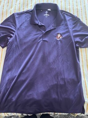 adidas Disney Golf Polo with Grumpy Embroidered Crest - Men’s Medium